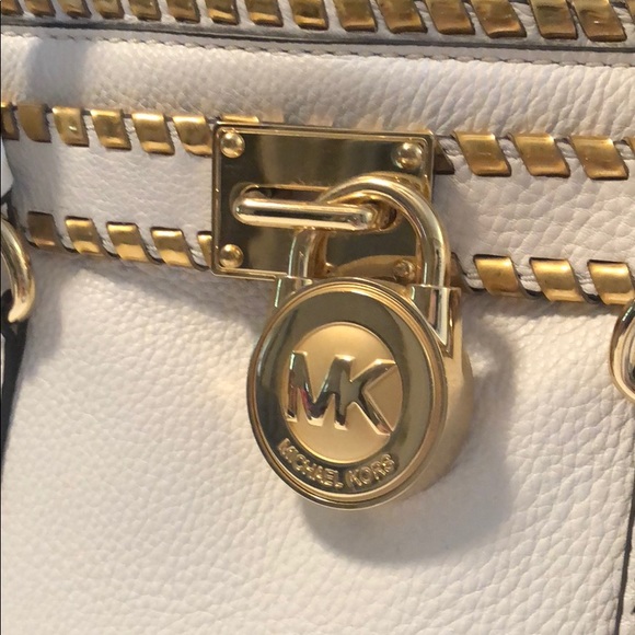 White and gold Michael Kors bag - Picture 2 of 5